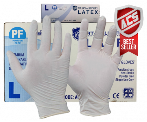 A602 Latex Powder Free Gloves