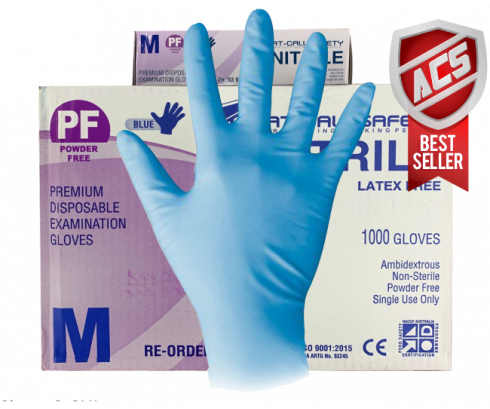 A605B Nitrile Powder Free Gloves