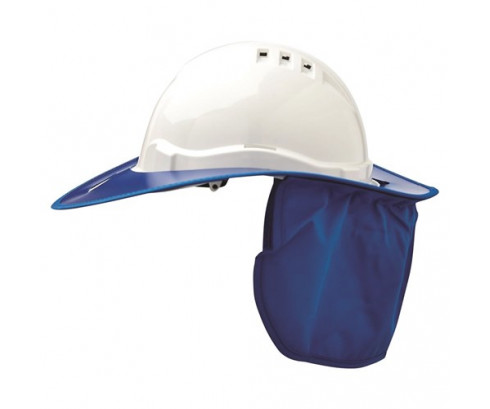 Blue Hard Hat Brim Plastic