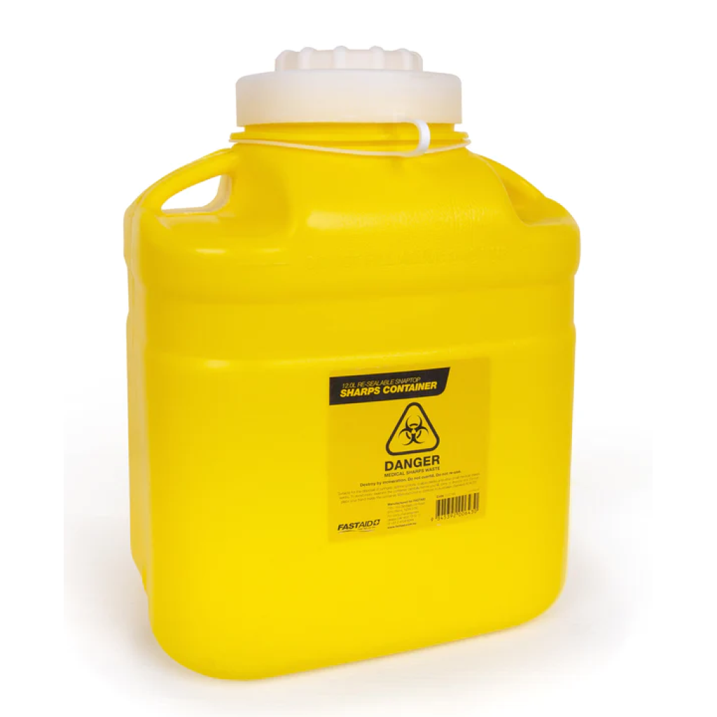 Plastic Sharps Container 5L AtCall Safety