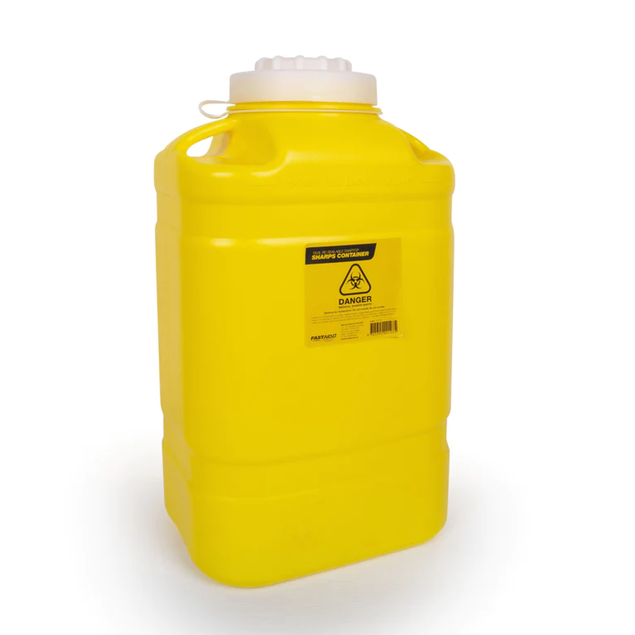 Sharps Metal Safe 2L Includes 2 Square 2L Plastic Sharps Containers