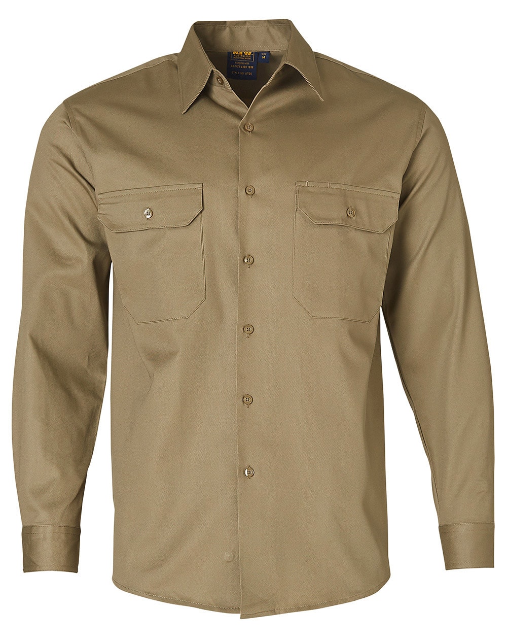 Cotton Drill Shirt Long Sleeve | At-Call Safety
