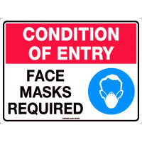 Condition of entry face mask required