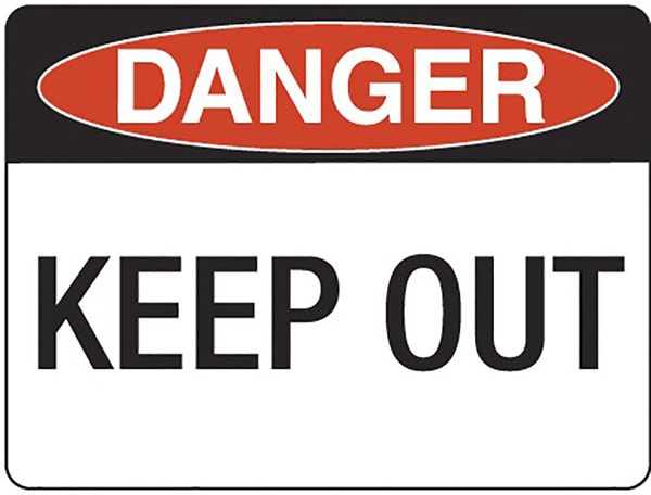 danger keep out sign printable
