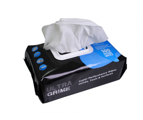 Ultra Grime Wipes Open