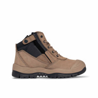 461060 Lace and Zip Up Safety Boots
