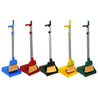 Dust pan and brush standing set