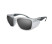 ERZ394 Rayzr Safety Glasses - Clear Frame - Smoke Lens