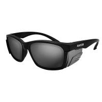ERZ396 Rayzr Safety Glasses - Matte Black Frame - Smoke Lens Polarised